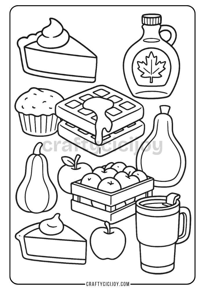 Free Printable Fall Coloring Pages (80 PDF's) 21 24