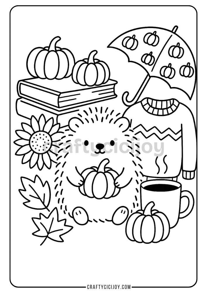 Free Printable Fall Coloring Pages (80 PDF's) 24 27