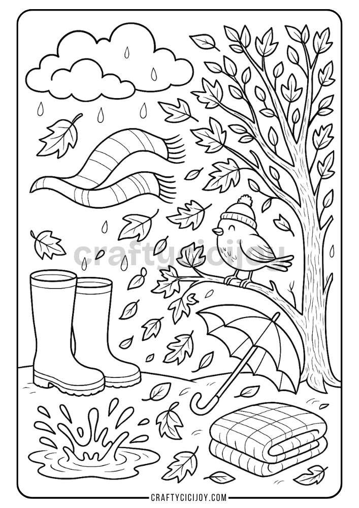 Free Printable Fall Coloring Pages (80 PDF's) 26 28