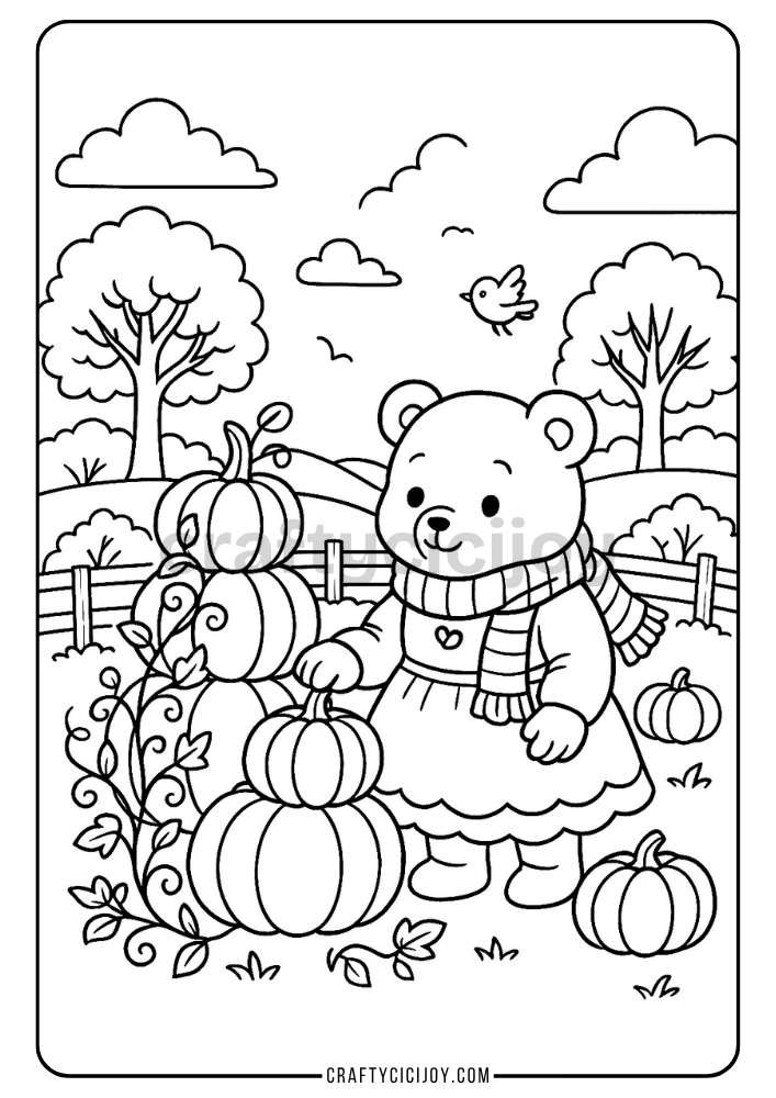 Free Printable Fall Coloring Pages (80 PDF's) 30 32