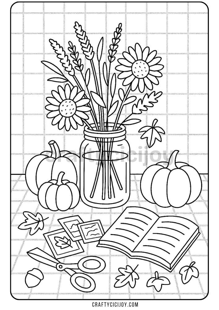 Free Printable Fall Coloring Pages (80 PDF's) 38 40