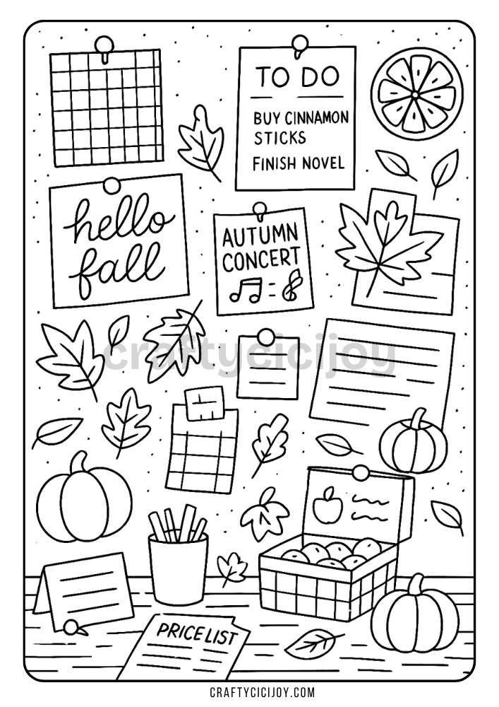 Free Printable Fall Coloring Pages (80 PDF's) 39 41