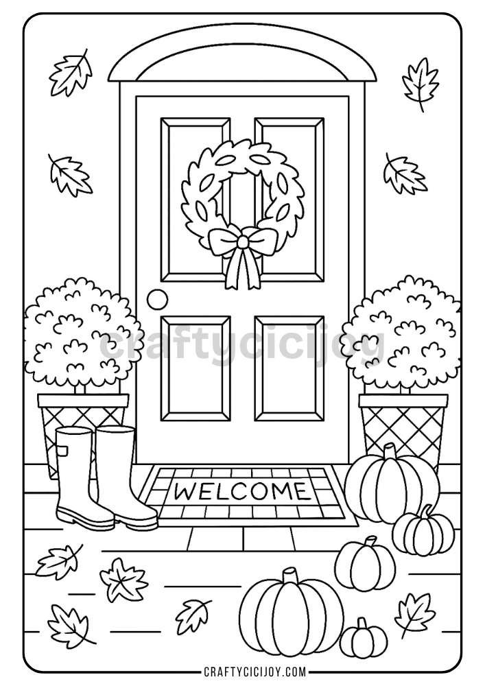 Free Printable Fall Coloring Pages (80 PDF's) 40 42