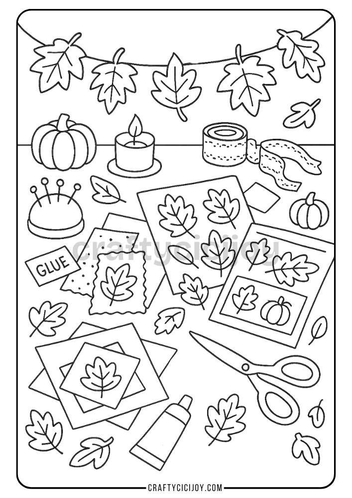 Free Printable Fall Coloring Pages (80 PDF's) 45 48