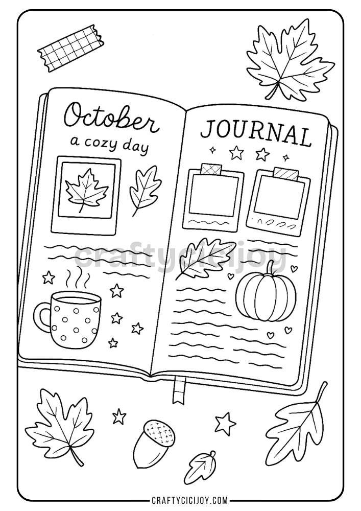 Free Printable Fall Coloring Pages (80 PDF's) 48 51