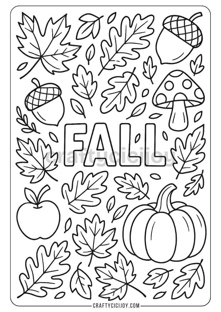 Free Printable Fall Coloring Pages (80 PDF's) 57 63