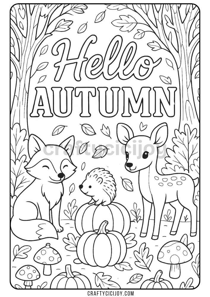 Free Printable Fall Coloring Pages (80 PDF's) 71 77