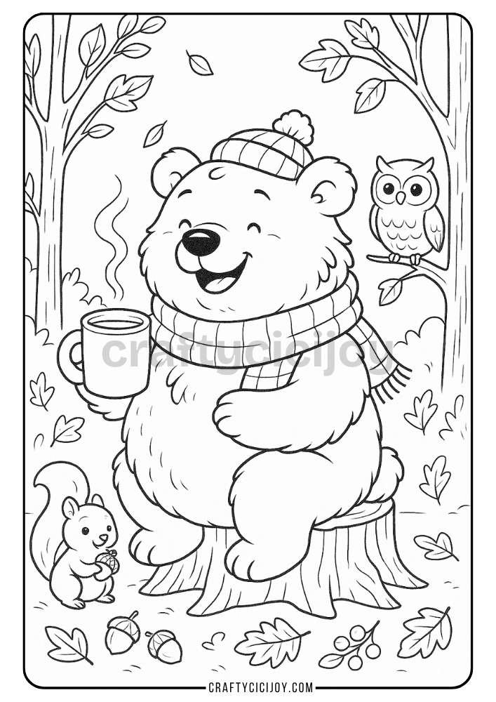 Free Printable Fall Coloring Pages (80 PDF's) 75 83