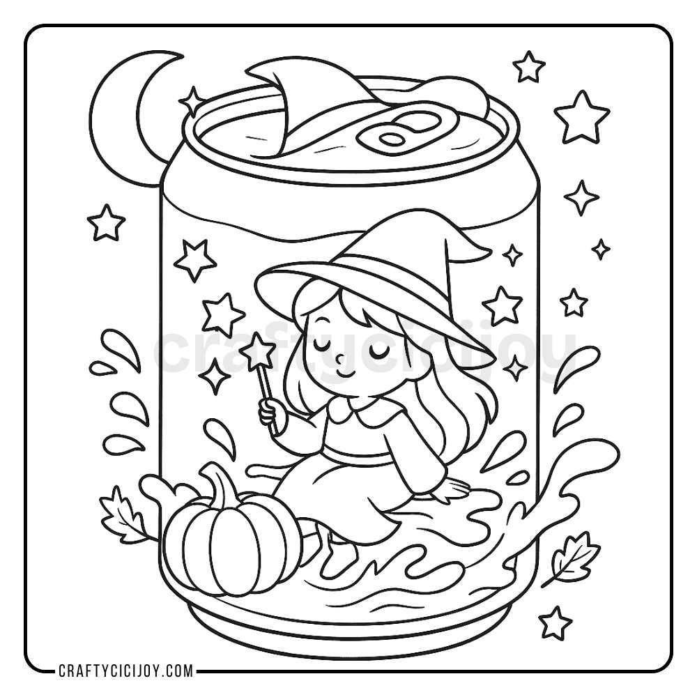 Free Cozy Halloween Coloring Pages (15 Printable PDFs) 12 12 1