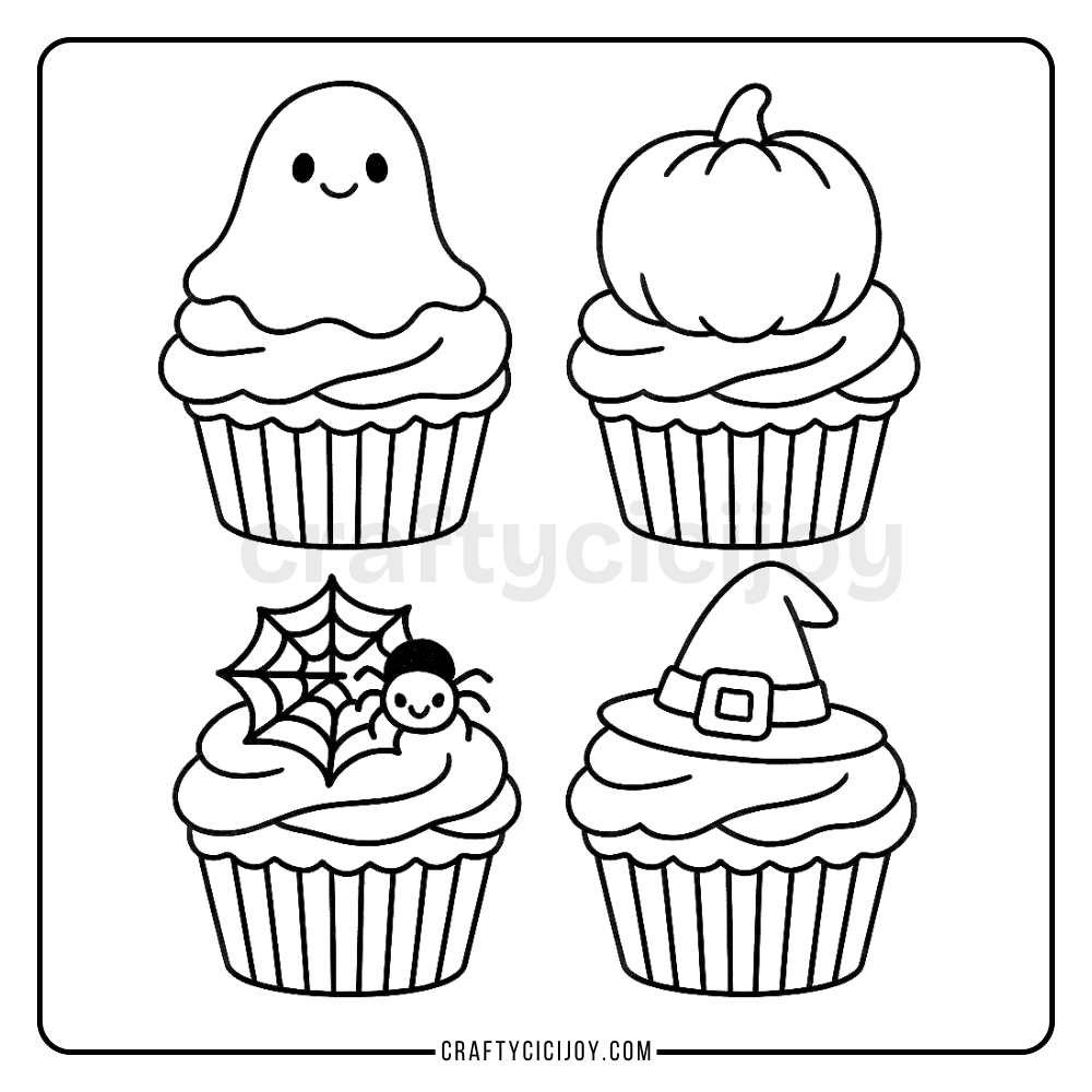 Free Cozy Halloween Coloring Pages (15 Printable PDFs) 14 14 1