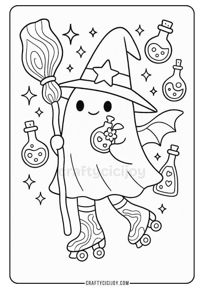 Halloween coloring sheet