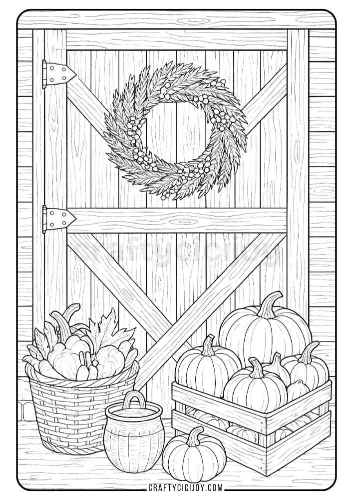 Adult Fall Coloring Pages 13