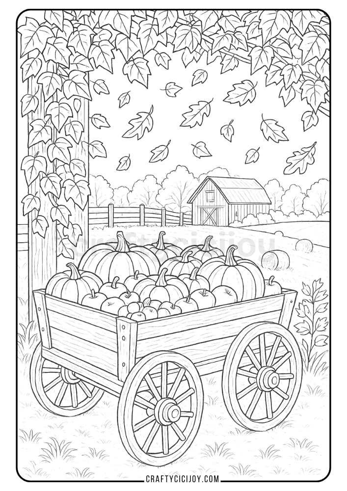 Adult Fall Coloring Pages 14