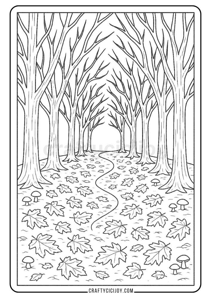 Adult Fall Coloring Pages 19