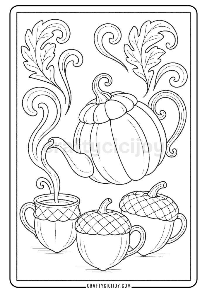 Adult Fall Coloring Pages 20