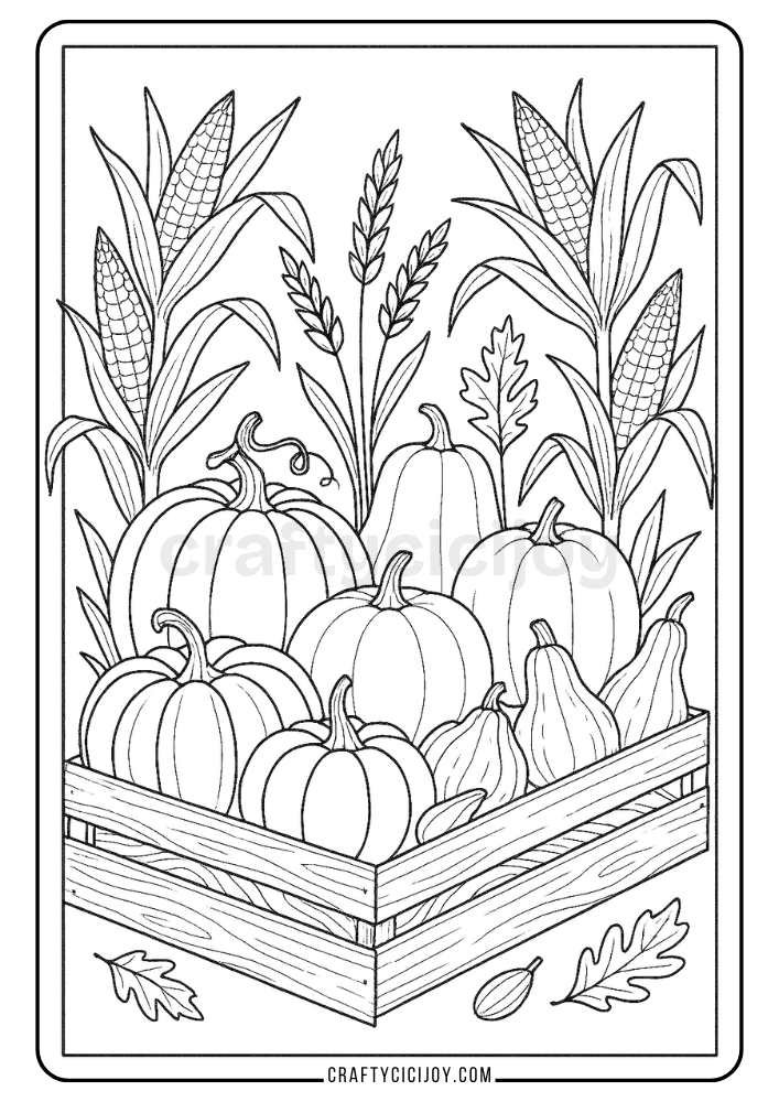 Adult Fall Coloring Pages 21