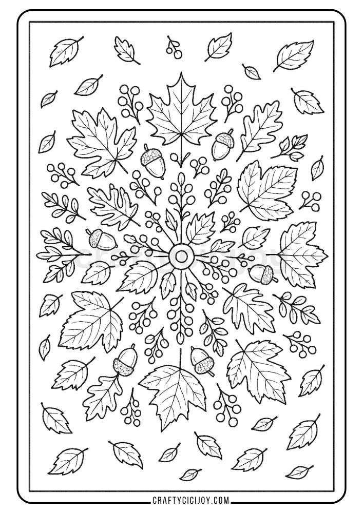 Adult Fall Coloring Pages 22