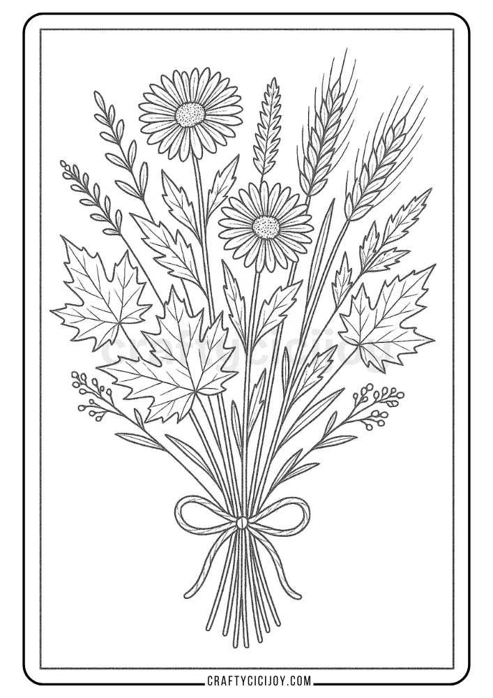 Adult Fall Coloring Pages 23