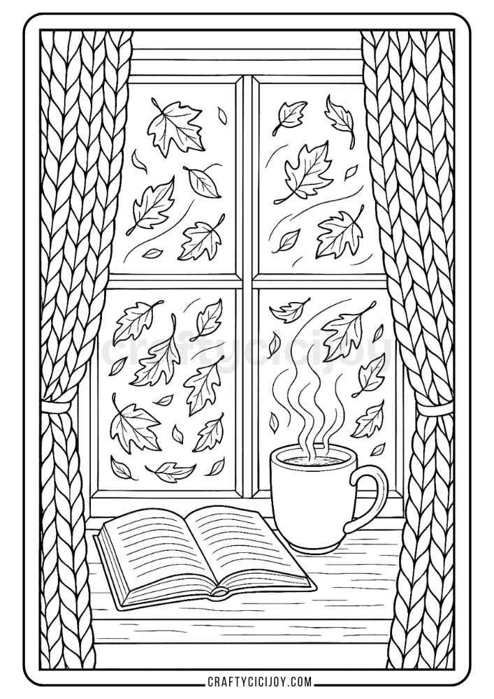 Adult Fall Coloring Pages 26