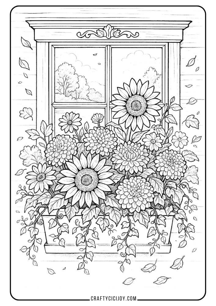 Adult Fall Coloring Pages 27