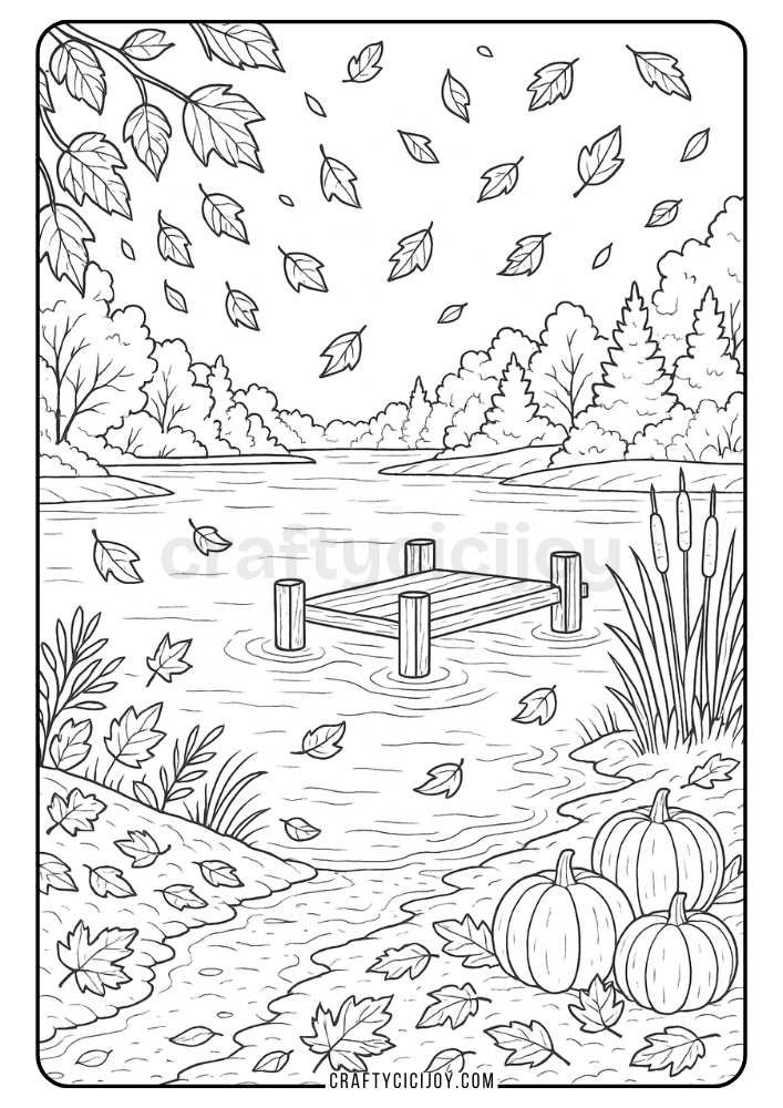 Adult Fall Coloring Pages 3