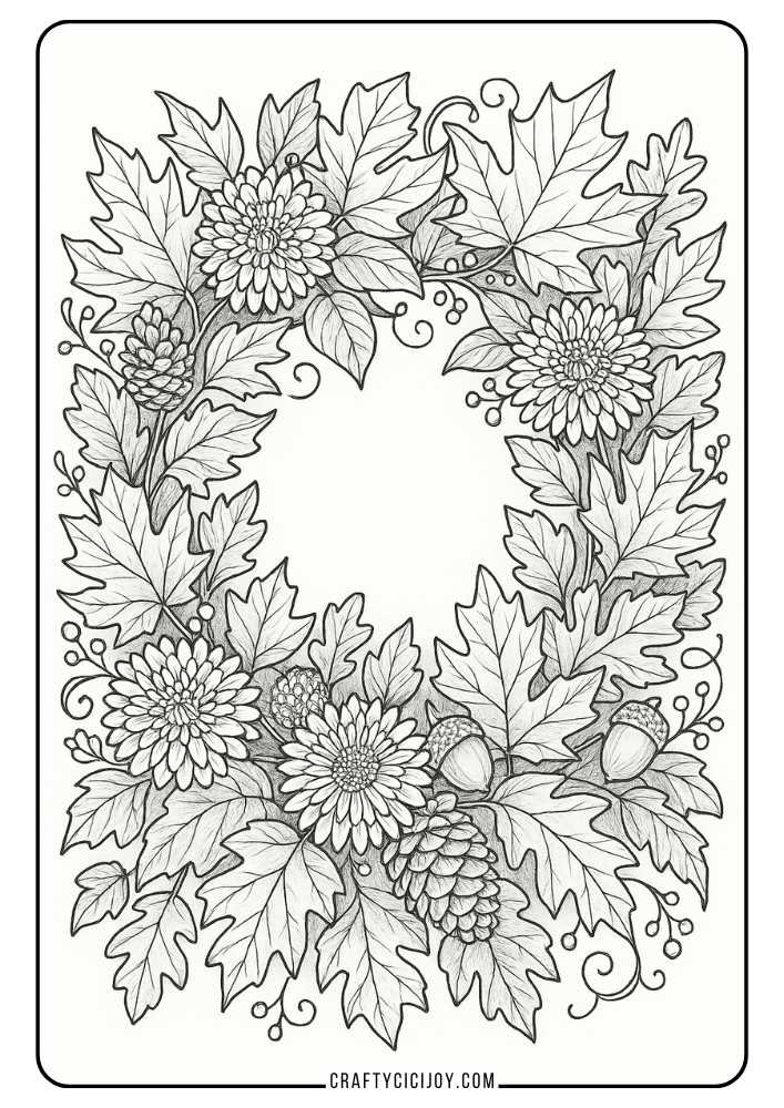 Adult Fall Coloring Pages 30