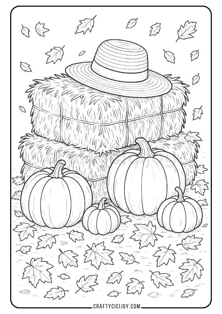 Adult Fall Coloring Pages 6