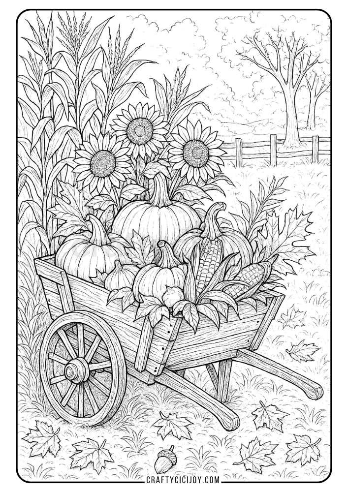 fall coloring pages for adults