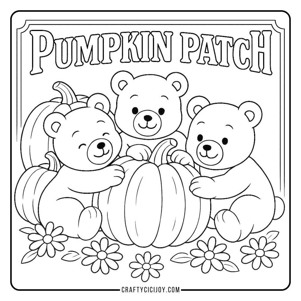 Cozy Fall Coloring Page 11