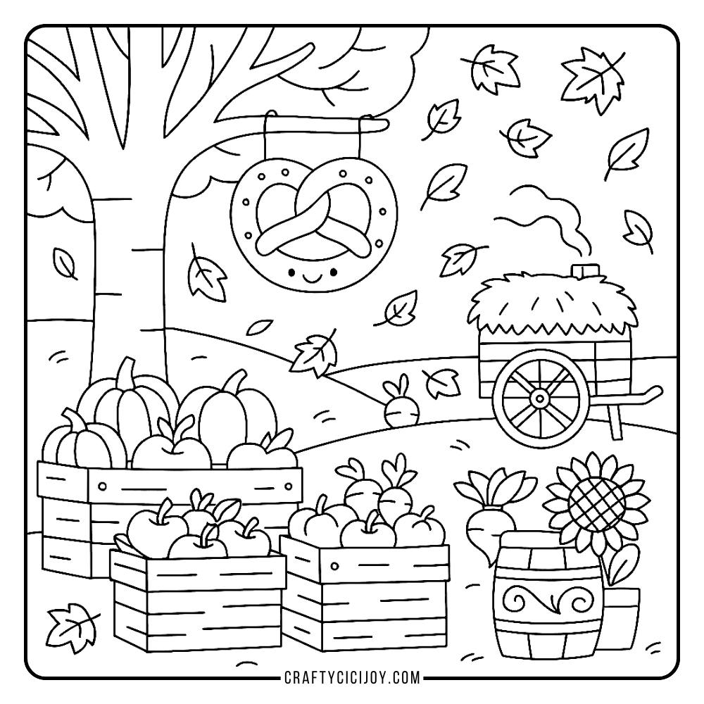 Fall Coloring Pages Kids Printable 2025 Fall Coloring Pages Kids Printable 2025