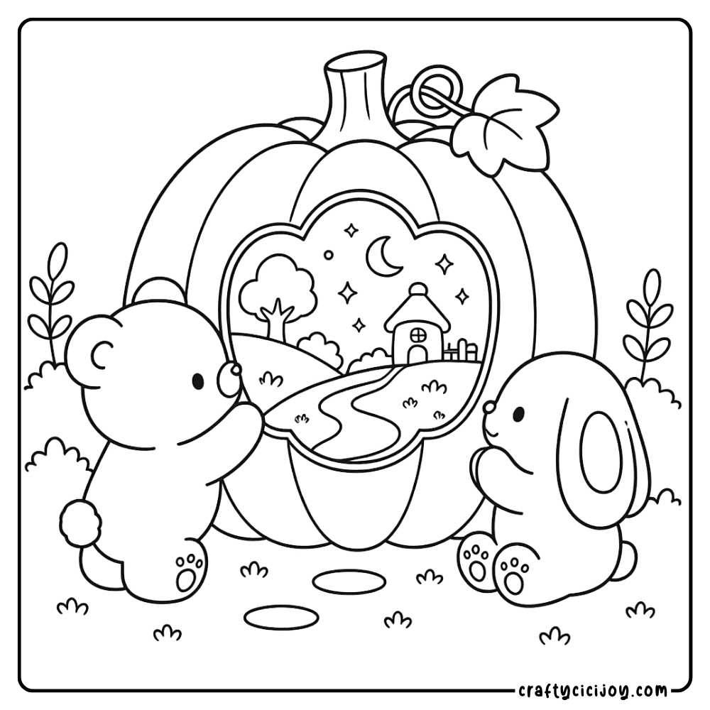 Cozy Fall Coloring Pages 33