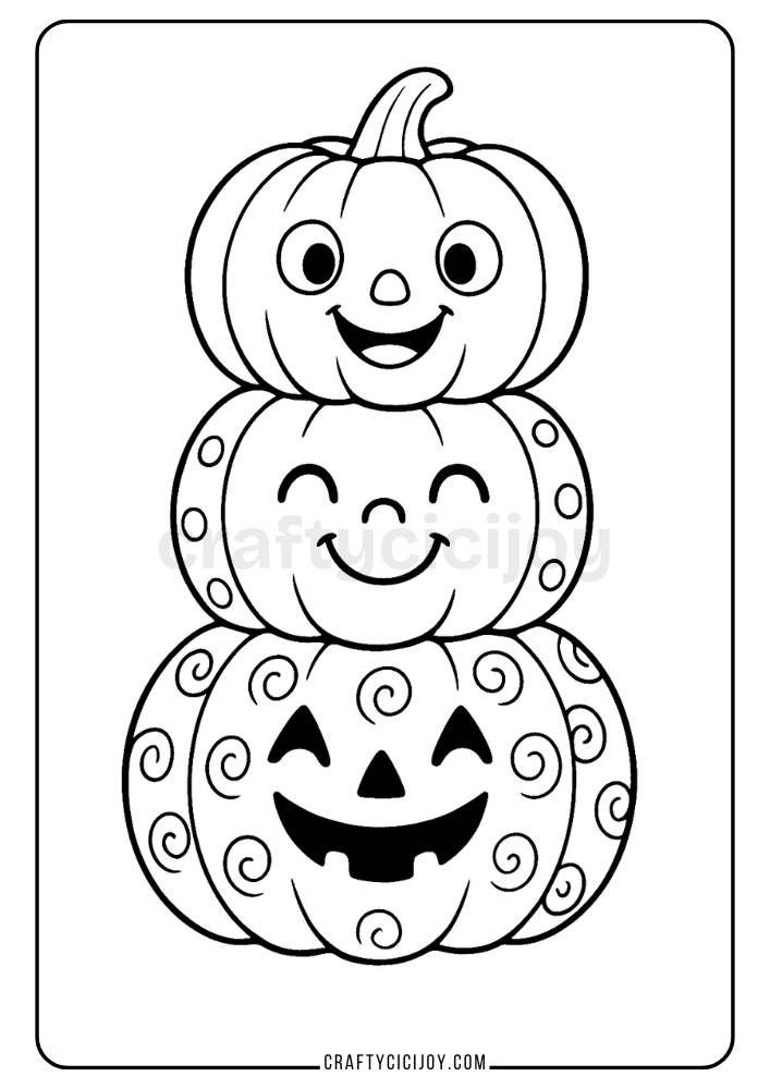 Pumpkin Coloring Sheets (10 Free Printable PDF's) 5 Printable Pumpkin Coloring Pages 5