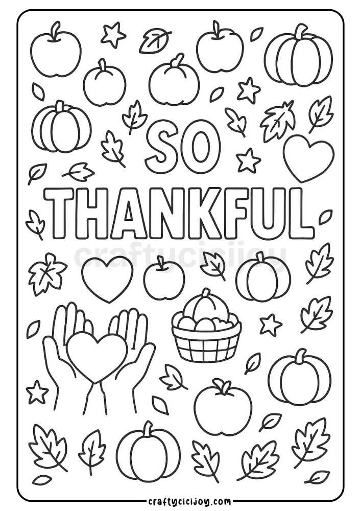 Thanksgiving Coloring Page 2