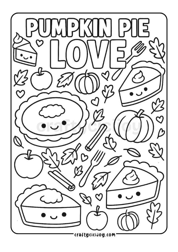 Thanksgiving Coloring Page