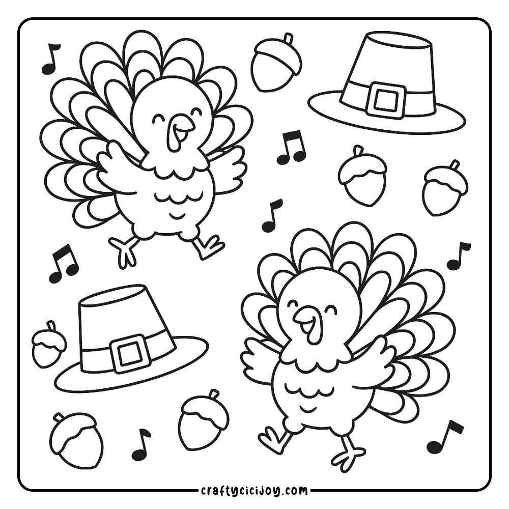 thanksgiving coloring pages