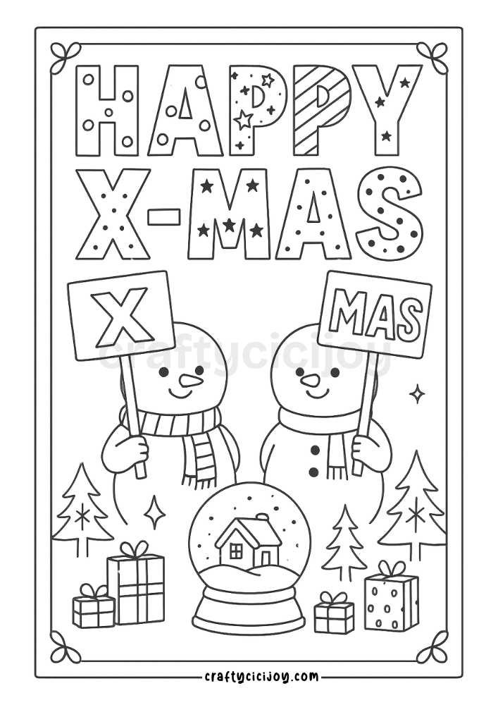 Christmas Coloring Sheet 15