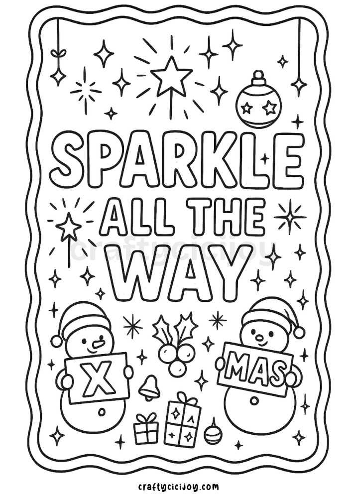 Christmas Coloring Sheet 24