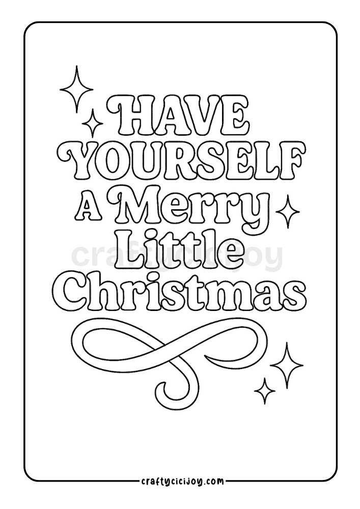 Christmas Coloring Sheet 35