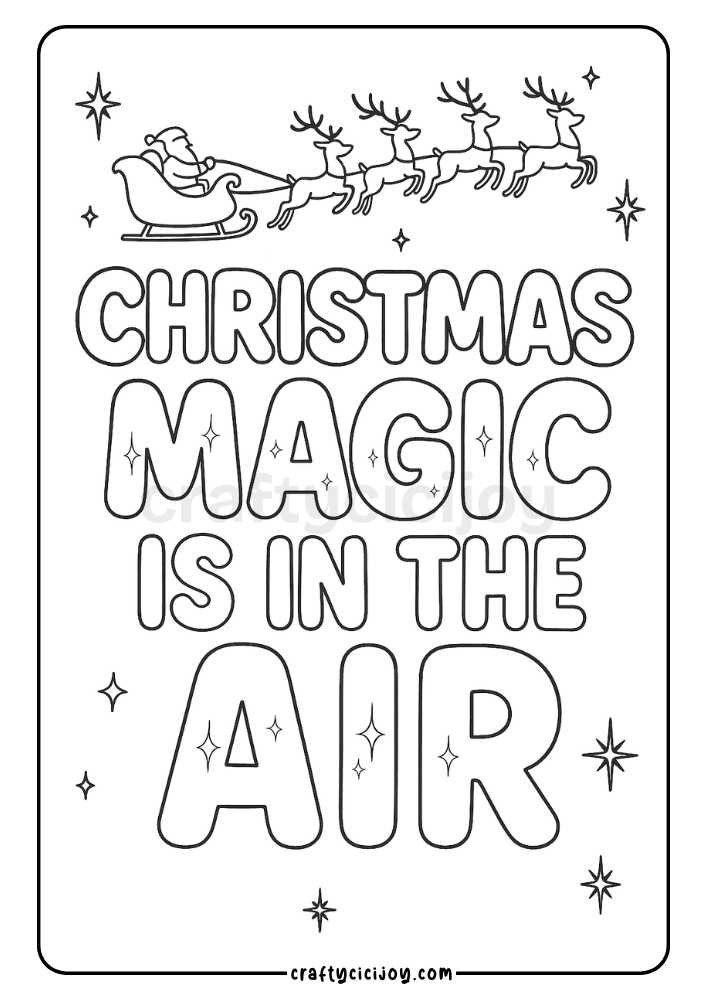 Christmas Coloring Sheet 5