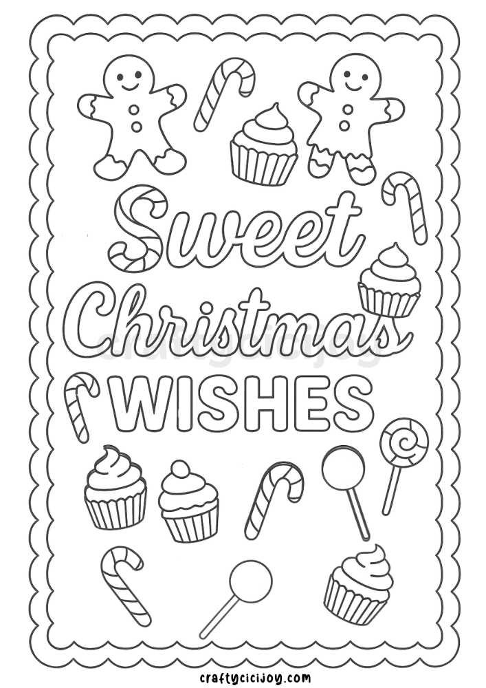Christmas Coloring Sheet 8