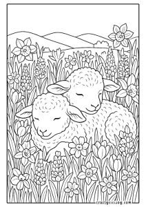 Lamb Coloring Pages (30 Free Printable PDFs)