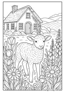 Lamb Coloring Pages (30 Free Printable PDFs)