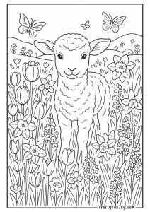 Lamb Coloring Pages (30 Free Printable PDFs)