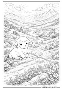 Lamb Coloring Pages (30 Free Printable PDFs)