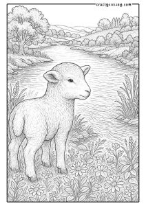 Lamb Coloring Pages (30 Free Printable PDFs)