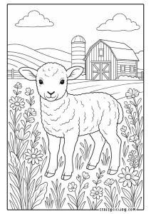 Lamb Coloring Pages (30 Free Printable PDFs)
