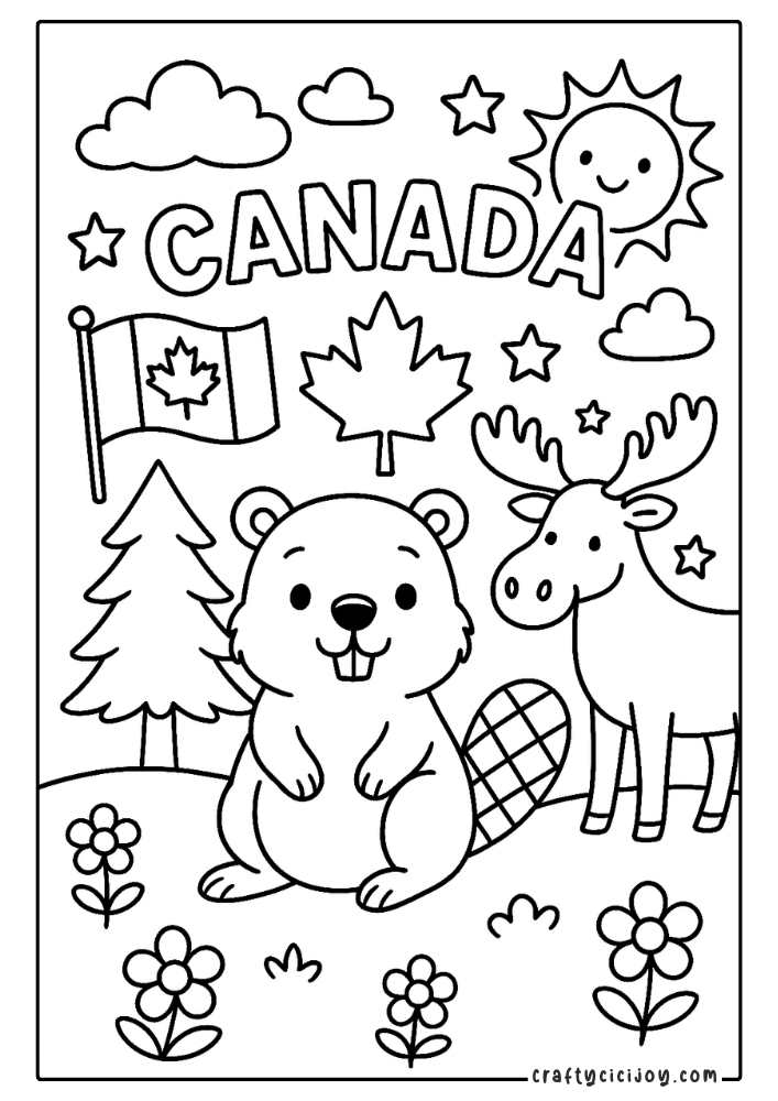 Canada Coloring Pages 2