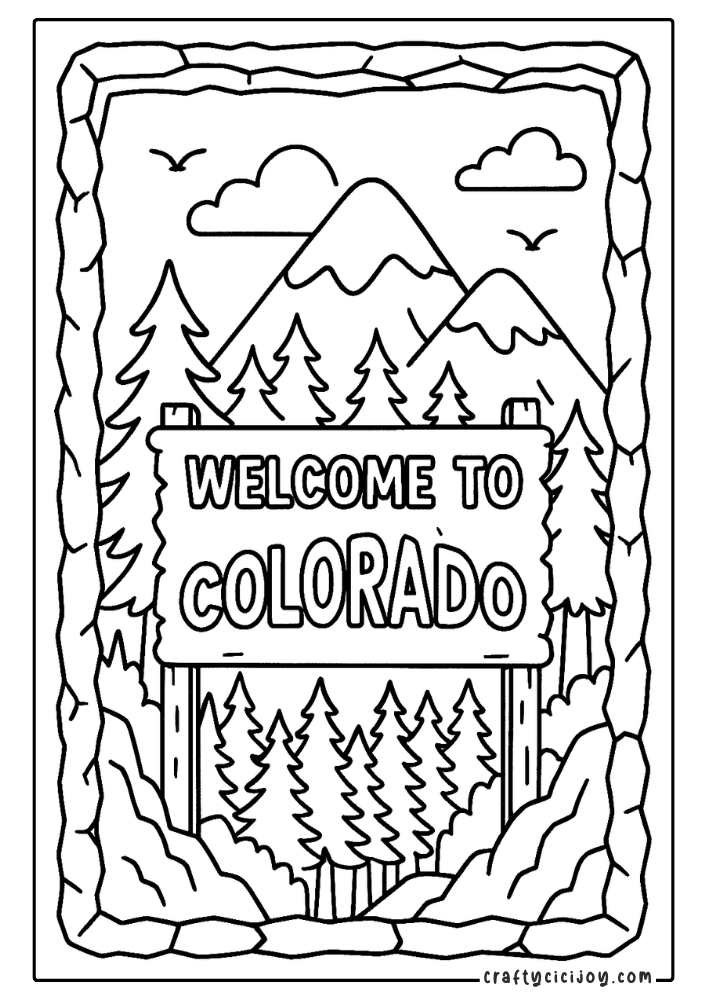 Colorado Coloring Pages 3