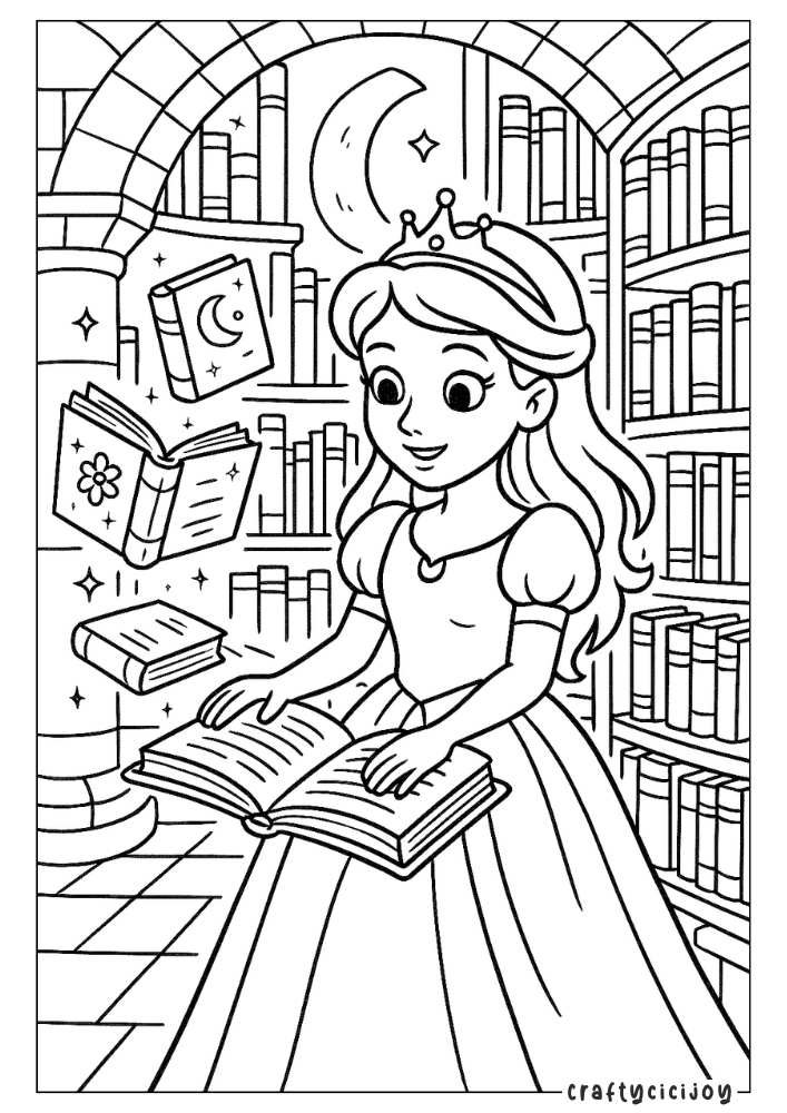 Princess Coloring Sheets 6