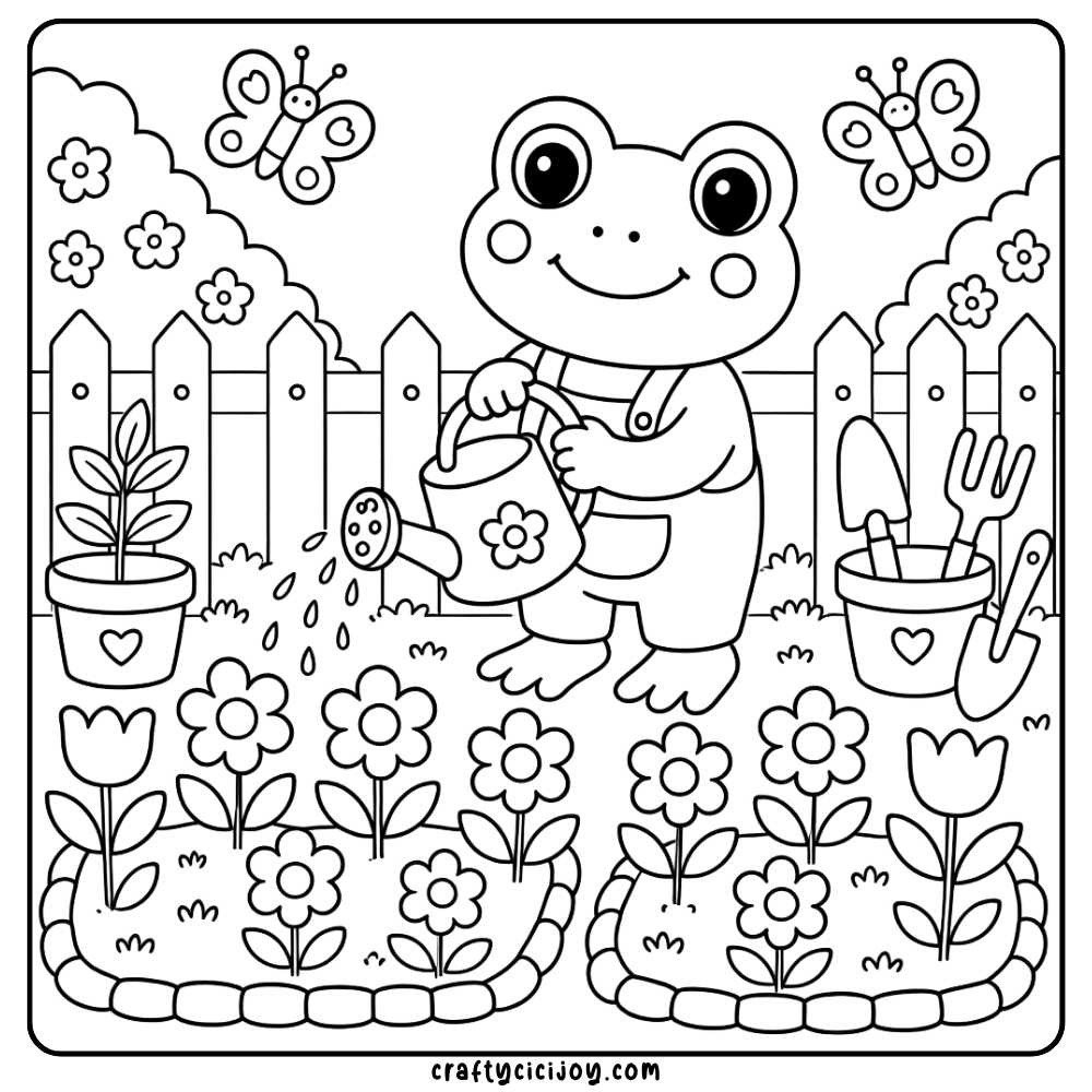 Cozy Animals Coloring Pages 9